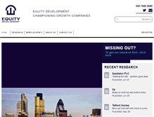 Tablet Screenshot of equitydevelopment.co.uk